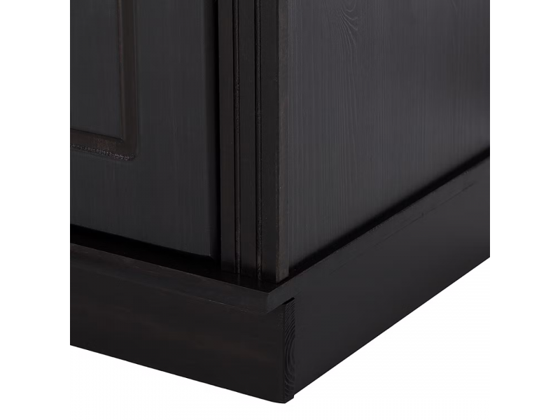 Kit com 3 estantes com portas nas laterais em Madeira Maciça – na cor nibs| Coleção Biblioteca